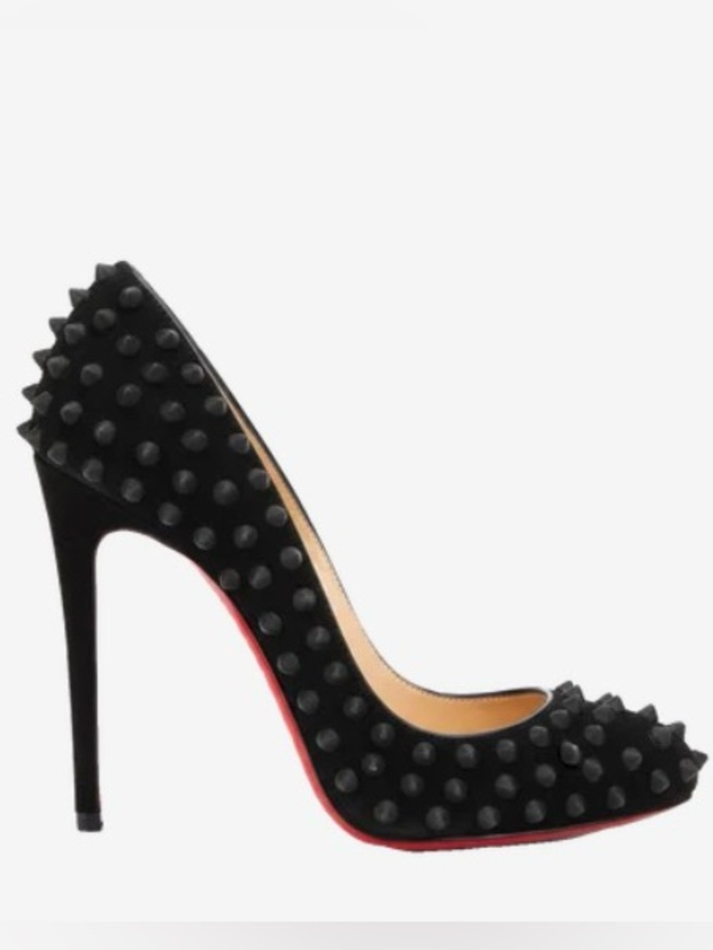 🛍️Christian Louboutin Authentic Pigalle Suede Spiked Heels